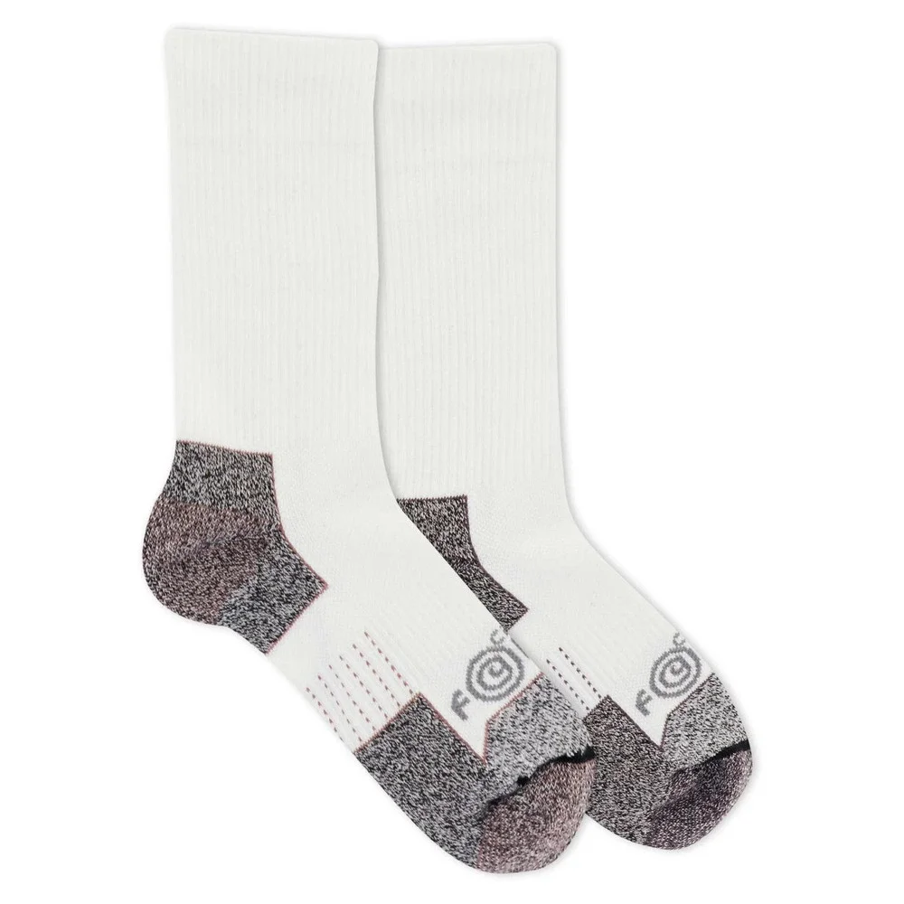 Carhartt Force Steel Toe Crew Sock 2 Pairs Womens Medium Shoe Sz 5.5-11.5 White - Picture 1 of 2